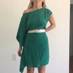 NWT green BCBGMAXAZRIA dress